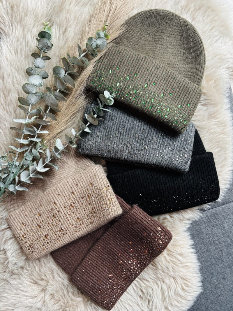 Edle Strickmütze – weich & funkelnd | www.micas.eu
