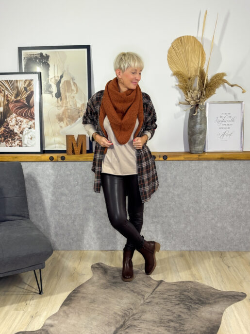 Kunstleder Leggings High Waist | www.micas.eu